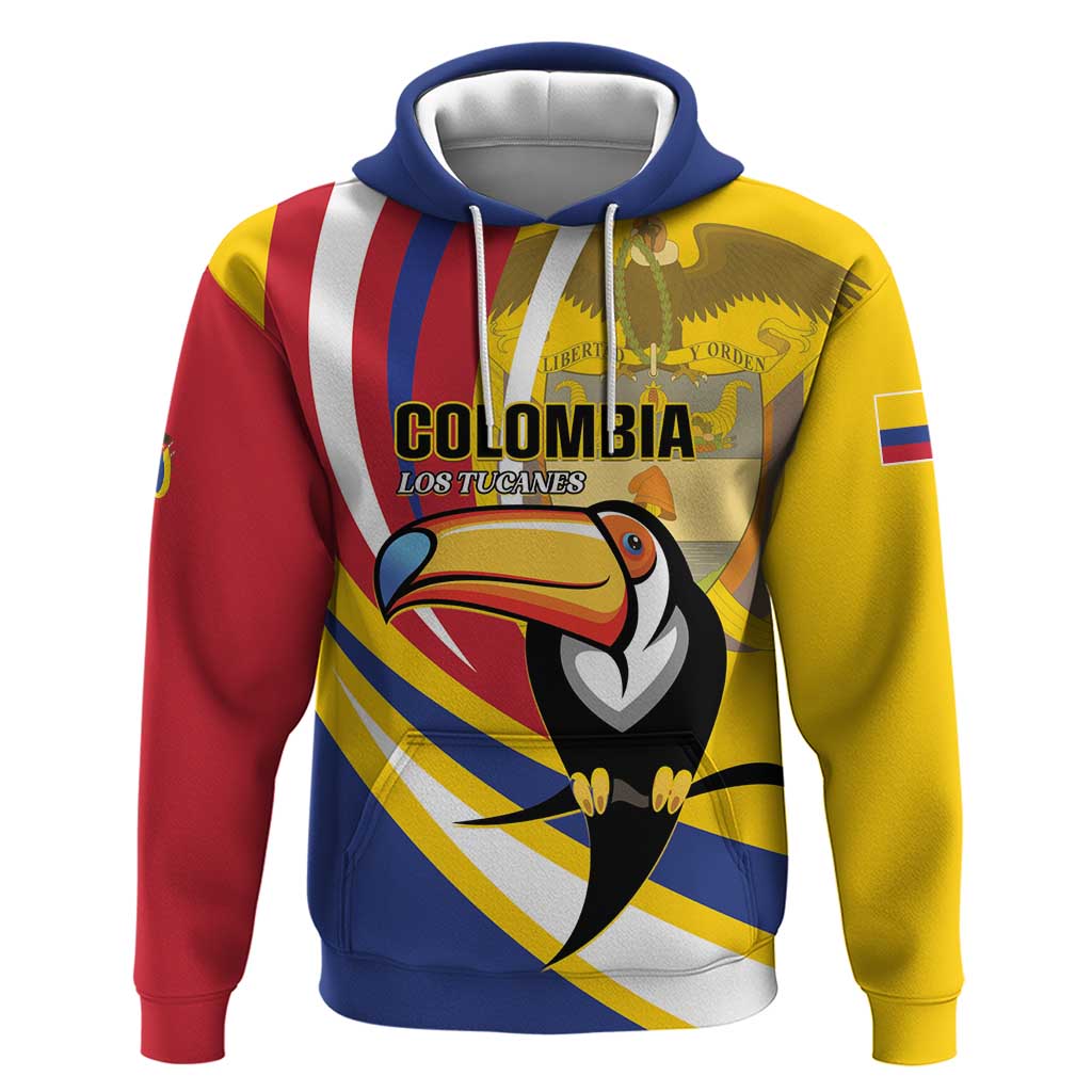 Custom Colombia Rugby Hoodie Los Tucanes Go Champions LT01