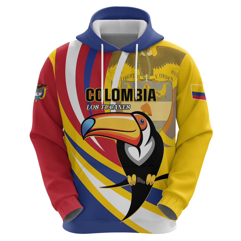 Custom Colombia Rugby Hoodie Los Tucanes Go Champions LT01