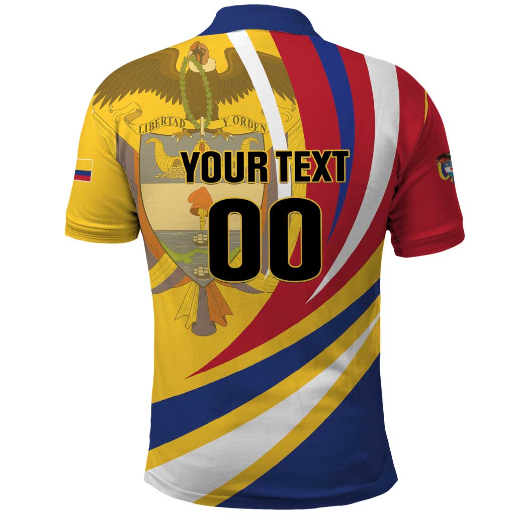 Custom Colombia Rugby Polo Shirt Los Tucanes Go Champions LT01