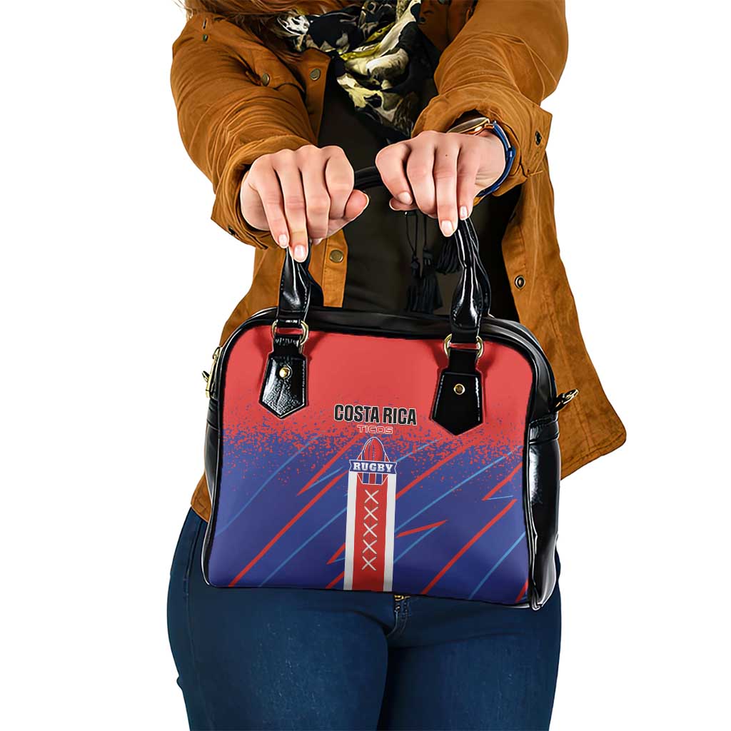 Costa Rica Rugby Shoulder Handbag Ticos Go Champions LT01