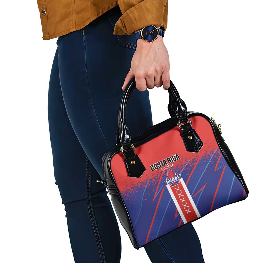 Costa Rica Rugby Shoulder Handbag Ticos Go Champions LT01