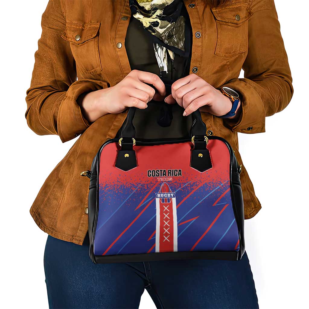 Costa Rica Rugby Shoulder Handbag Ticos Go Champions LT01