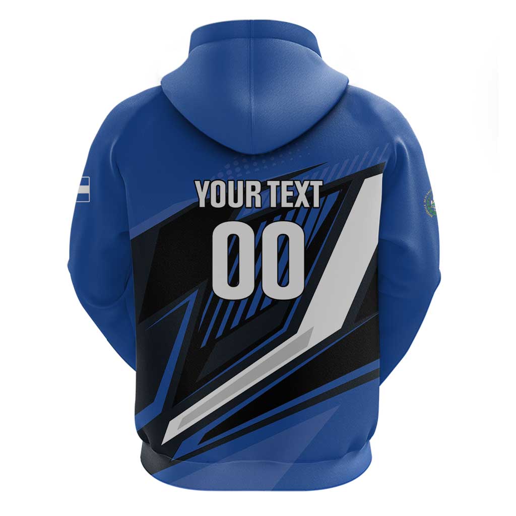Custom El Salvador Rugby Hoodie Los Torogoces Go Champions LT01
