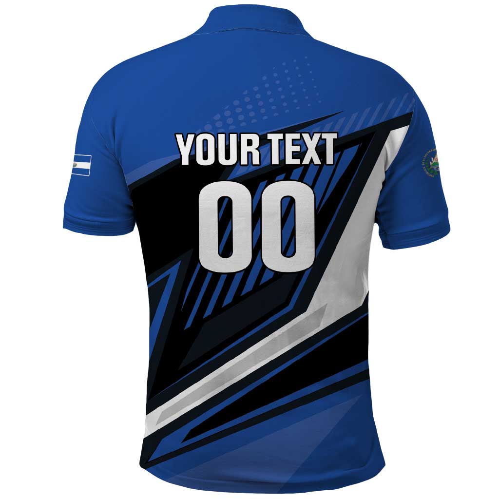 Custom El Salvador Rugby Polo Shirt Los Torogoces Go Champions LT01