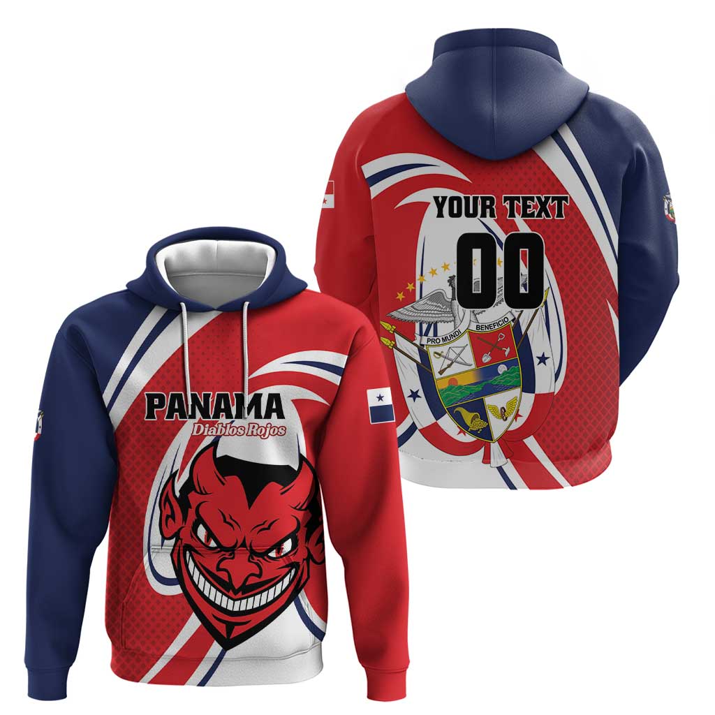 Custom Panama Rugby Hoodie Diablos Rojos Go Champions LT01