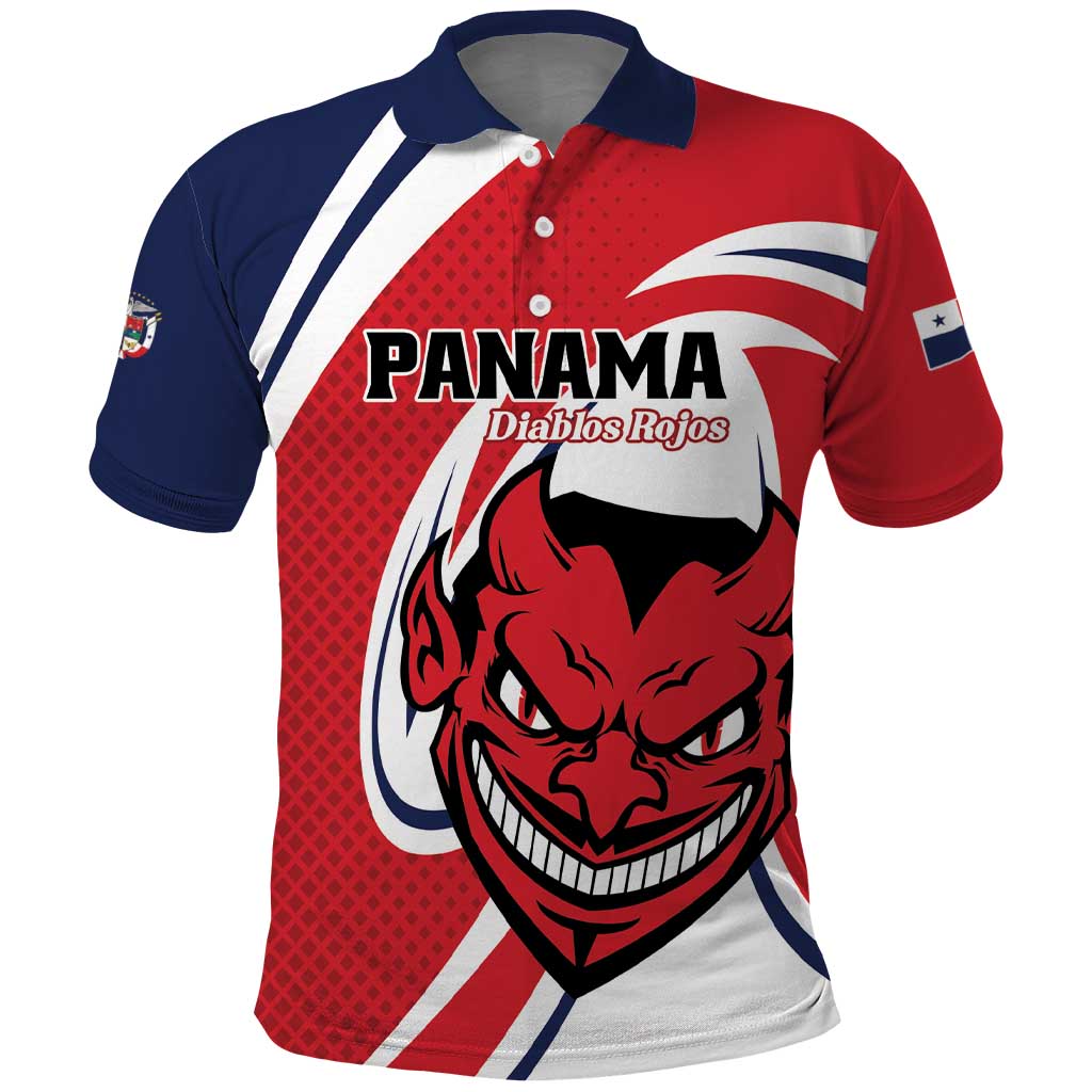 Custom Panama Rugby Polo Shirt Diablos Rojos Go Champions LT01