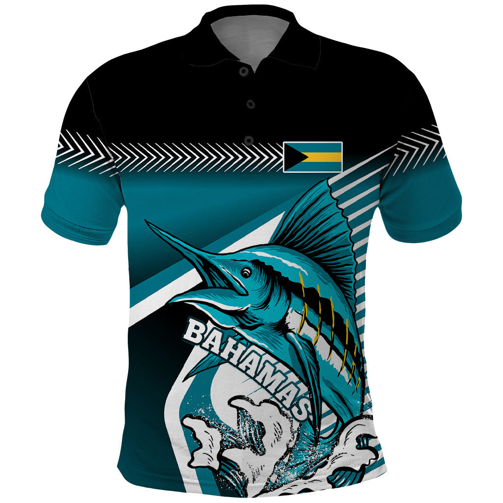 The Bahamas Polo Shirt Bahamian Blue Marlin Special Version LT01