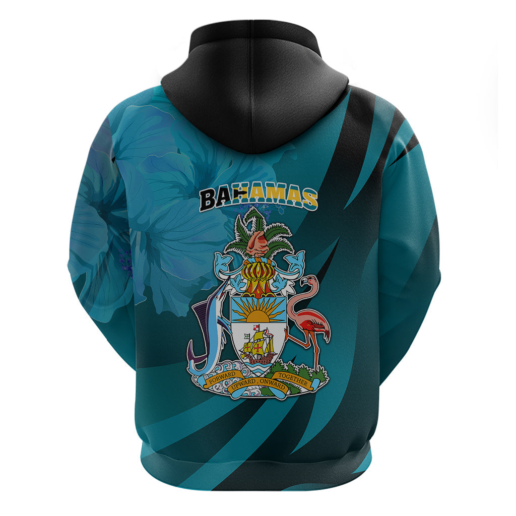 10 July The Bahamas Independence Day Hoodie Bahamian Blue Marlin With Hibiscus LT01