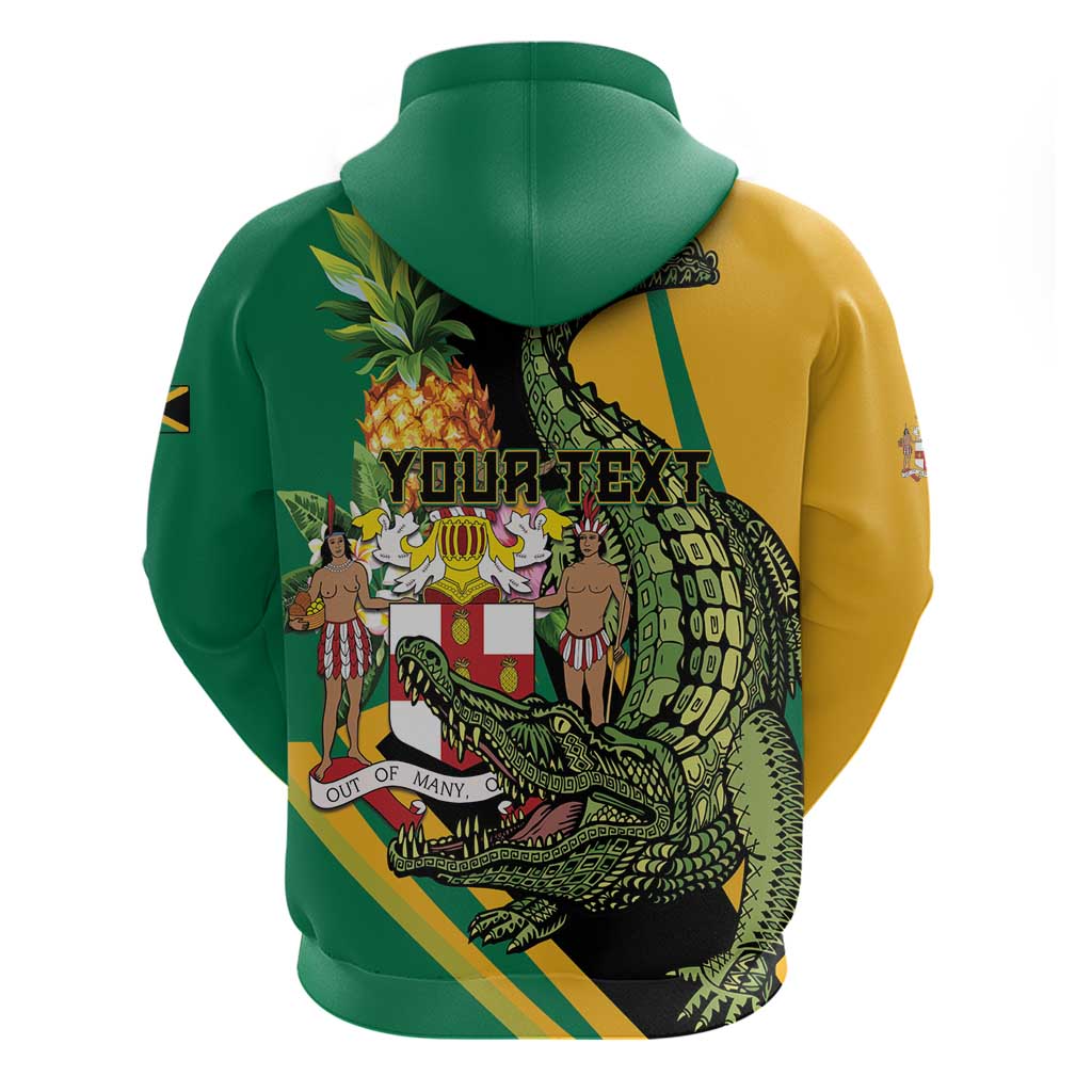 Personalized Jamaica Crocodile Hoodie Pineapple Tropical Style LT01