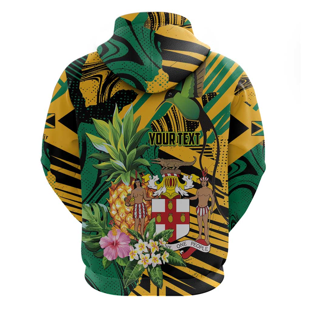 Personalized Jamaica Red-billed Streamertail Hoodie Pineapple Tropical Style LT01