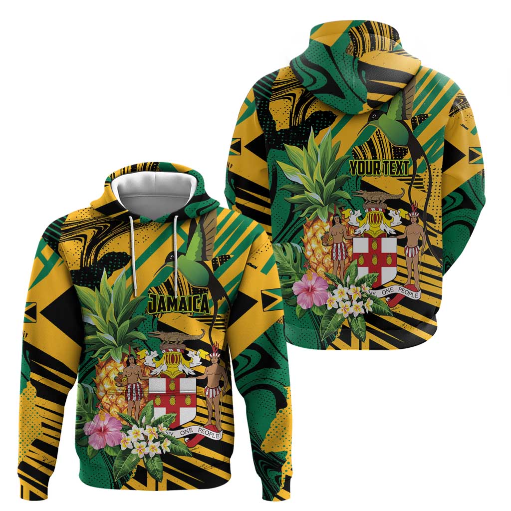 Personalized Jamaica Red-billed Streamertail Hoodie Pineapple Tropical Style LT01