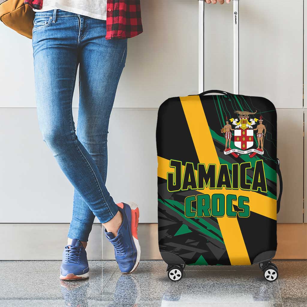 Rugby Jamaica Crocs Luggage Cover Cool Runnings on Grass LT01