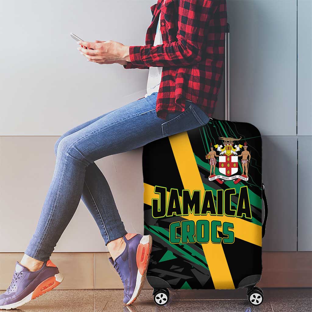 Rugby Jamaica Crocs Luggage Cover Cool Runnings on Grass LT01