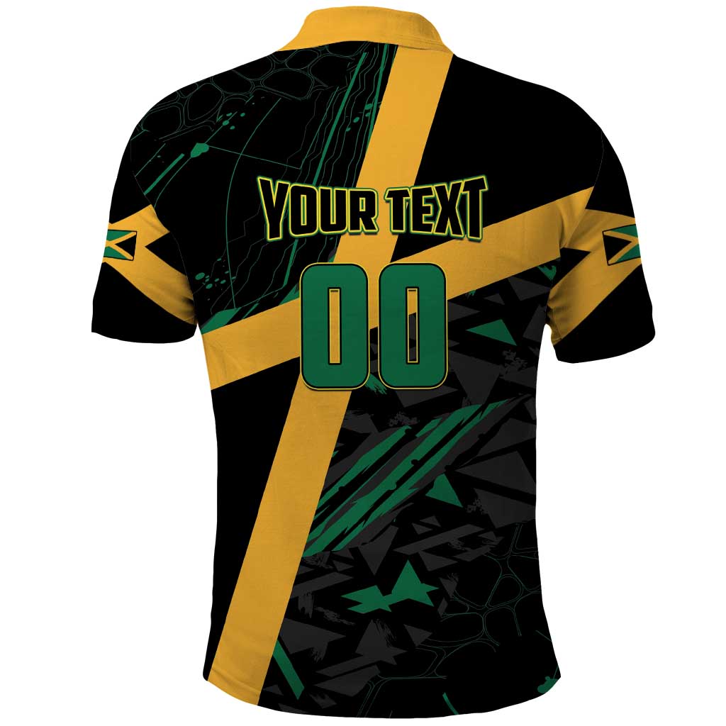 Custom Rugby Jamaica Crocs Polo Shirt Cool Runnings on Grass LT01
