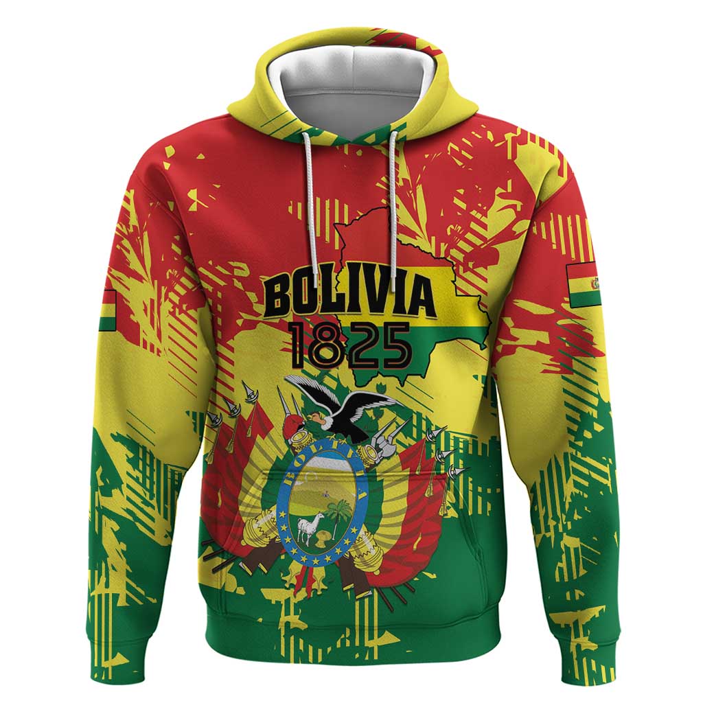 Personalized Bolivia 1825 Hoodie Coat Of Arms Flag Colors LT01