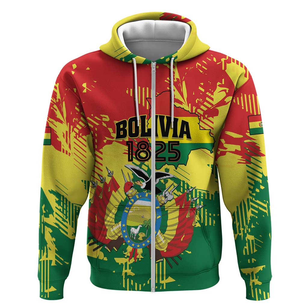 Personalized Bolivia 1825 Hoodie Coat Of Arms Flag Colors LT01