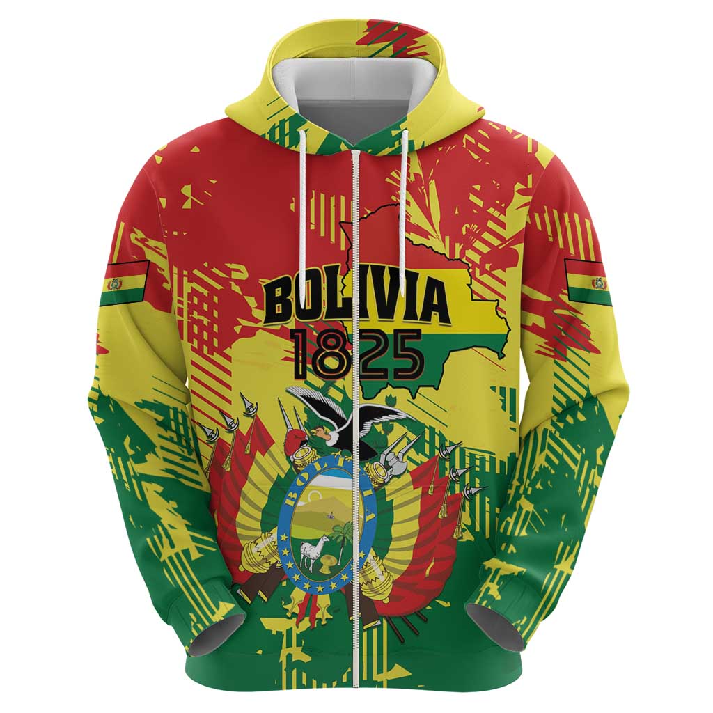 Personalized Bolivia 1825 Hoodie Coat Of Arms Flag Colors LT01