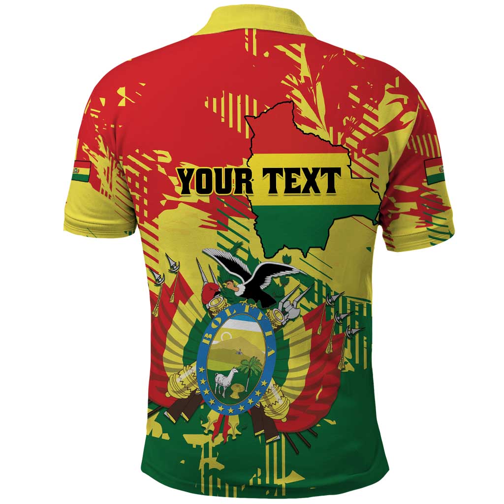 Personalized Bolivia 1825 Polo Shirt Coat Of Arms Flag Colors LT01