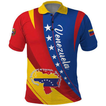 Personalized Venezuela Polo Shirt Dios y Federacion Curve Star LT01