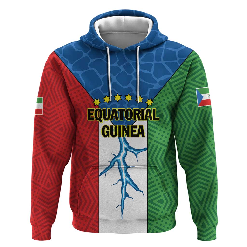 Personalized Equatorial Guinea Hoodie Unidad Paz Justicia LT01