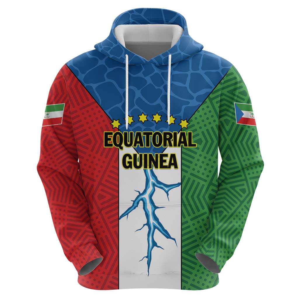 Personalized Equatorial Guinea Hoodie Unidad Paz Justicia LT01