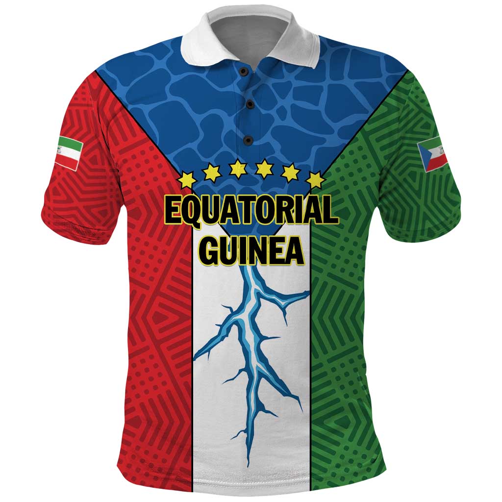 Personalized Equatorial Guinea Polo Shirt Unidad Paz Justicia LT01