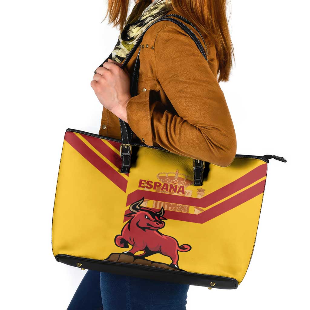 Spain Leather Tote Bag Spanish Fighting Bull LT01