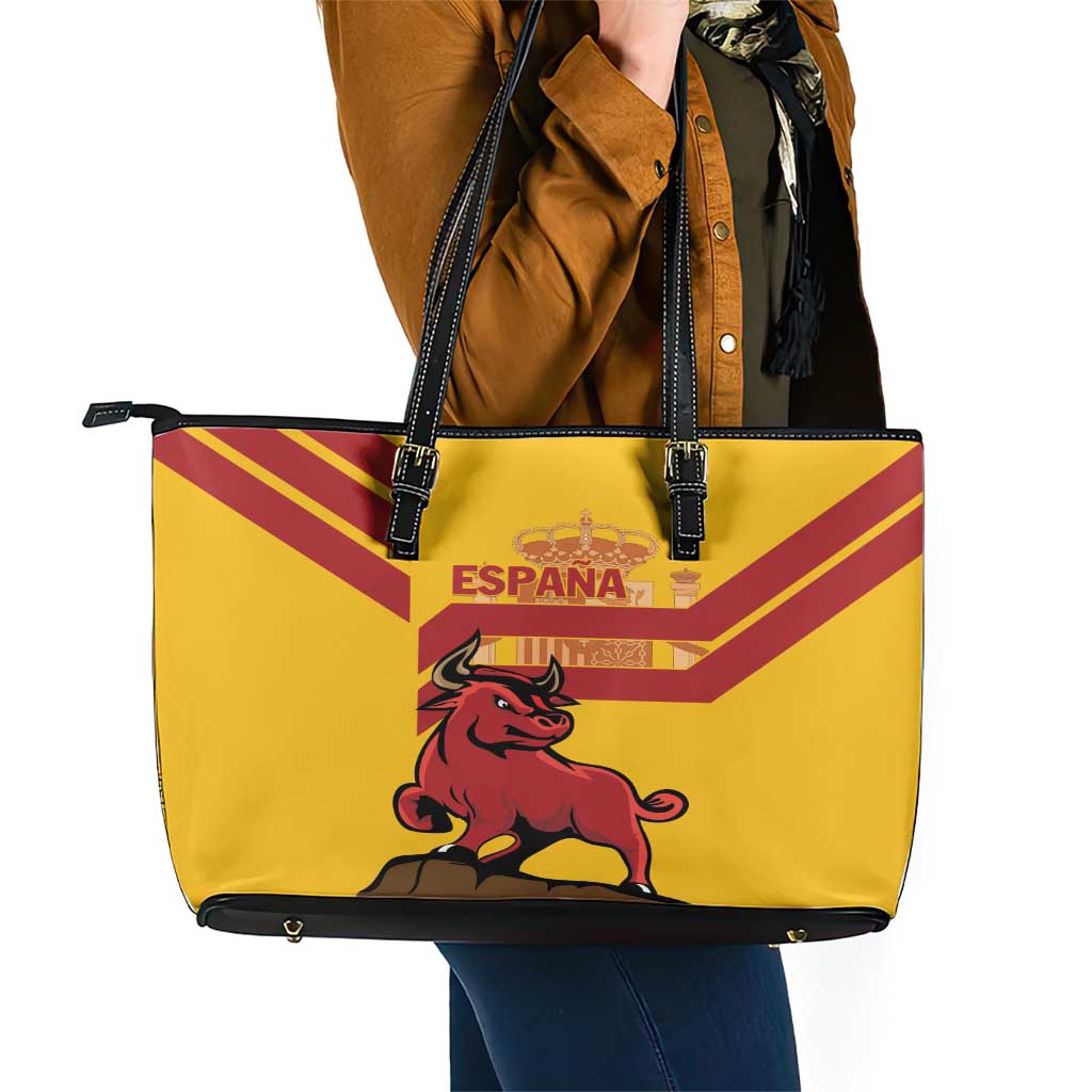 Spain Leather Tote Bag Spanish Fighting Bull LT01