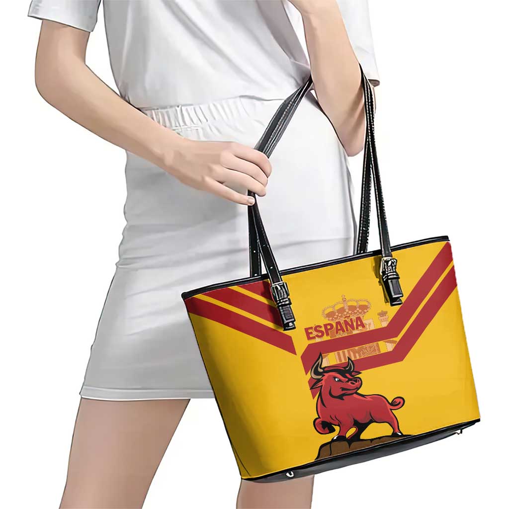 Spain Leather Tote Bag Spanish Fighting Bull LT01