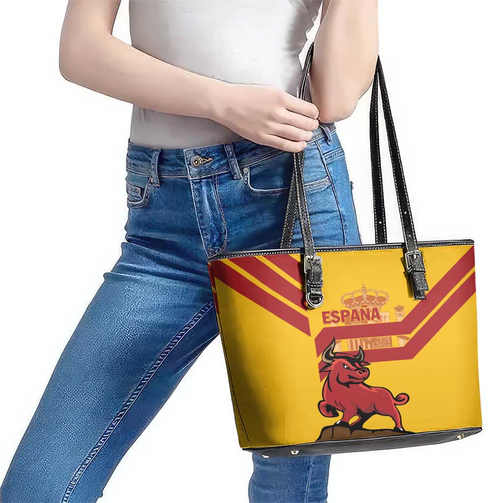 Spain Leather Tote Bag Spanish Fighting Bull LT01