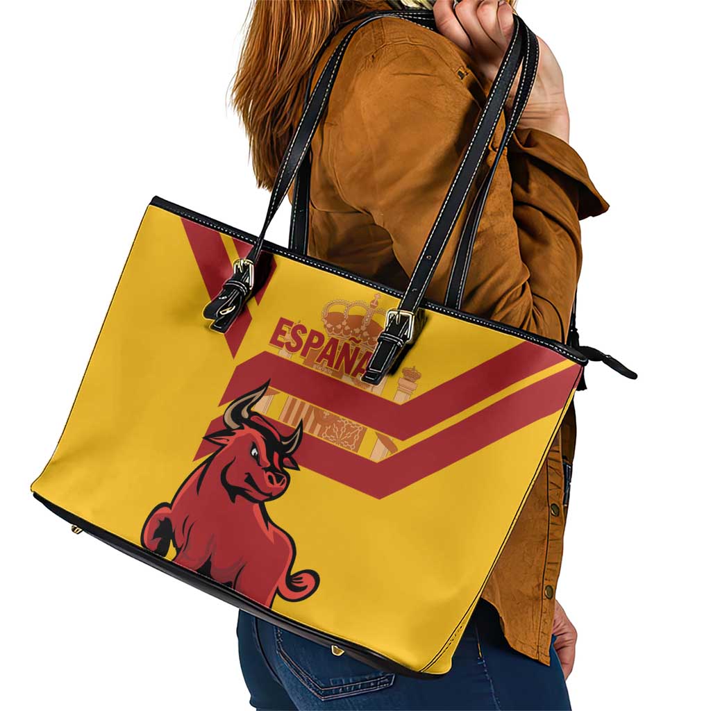 Spain Leather Tote Bag Spanish Fighting Bull LT01