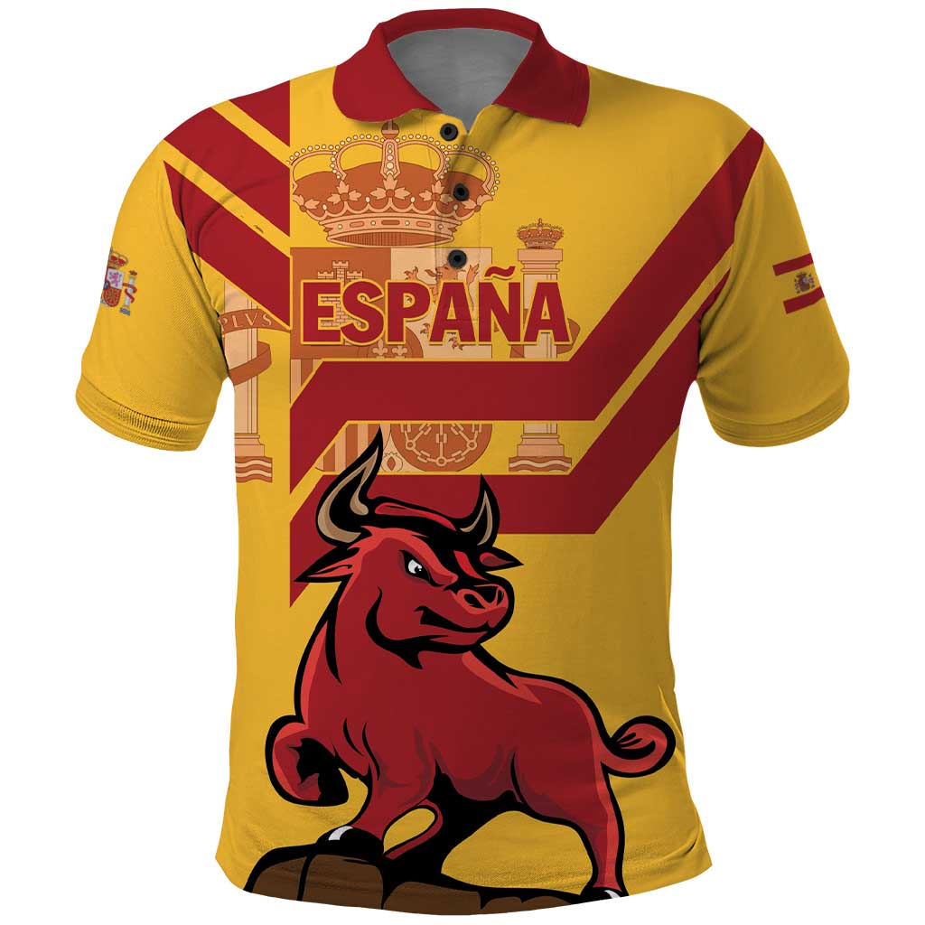 Personalized Spain Polo Shirt Spanish Fighting Bull LT01