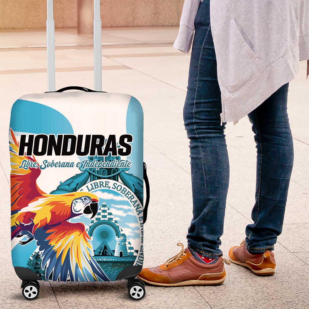 Honduras 1821 Luggage Cover Scarlet Macaw Sky Blue Color LT01