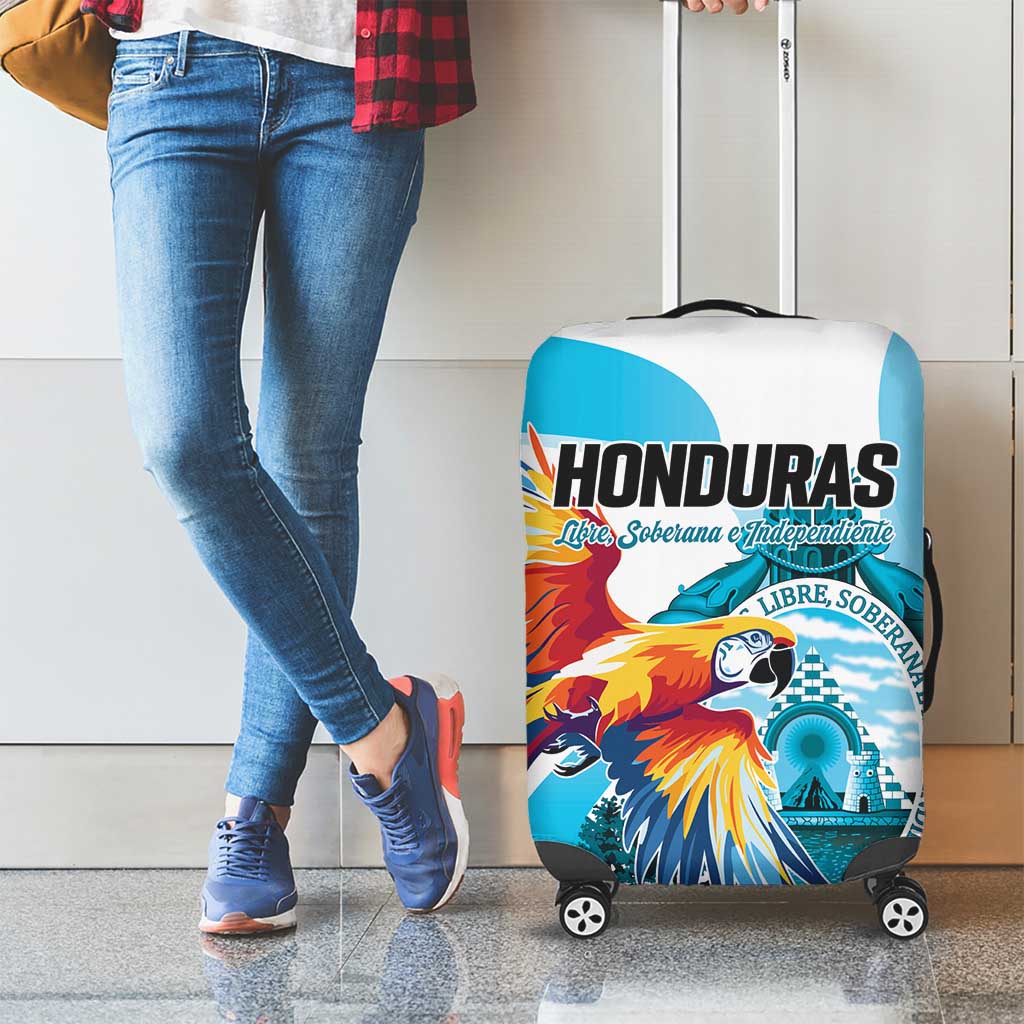 Honduras 1821 Luggage Cover Scarlet Macaw Sky Blue Color LT01