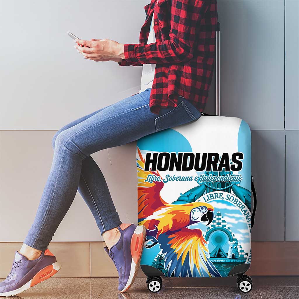 Honduras 1821 Luggage Cover Scarlet Macaw Sky Blue Color LT01
