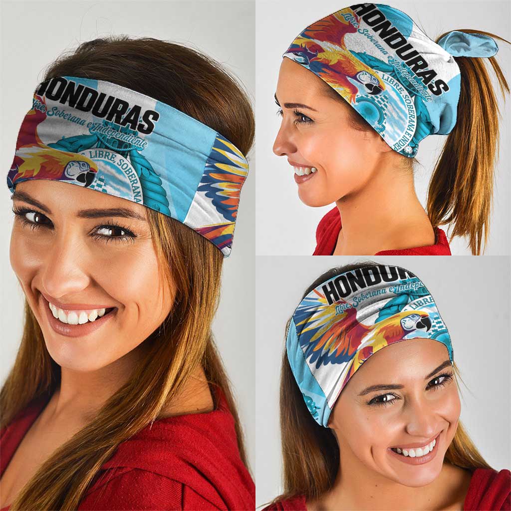 Honduras 1821 Neck Gaiter Scarlet Macaw Sky Blue Color LT01