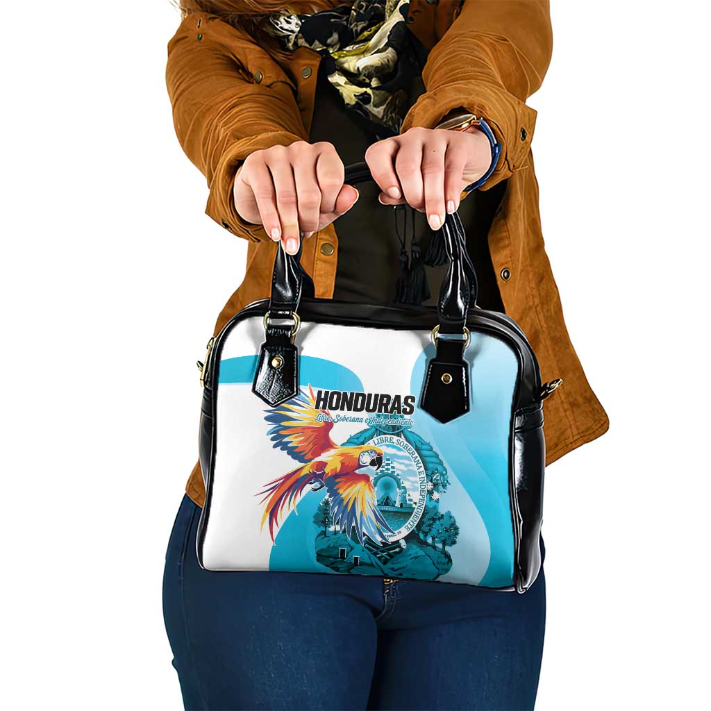 Honduras 1821 Shoulder Handbag Scarlet Macaw Sky Blue Color LT01