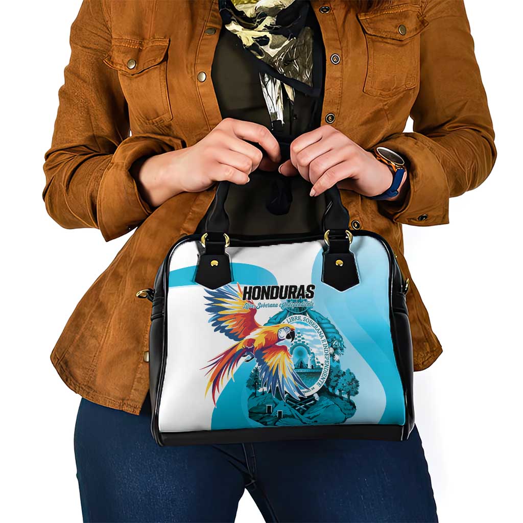 Honduras 1821 Shoulder Handbag Scarlet Macaw Sky Blue Color LT01