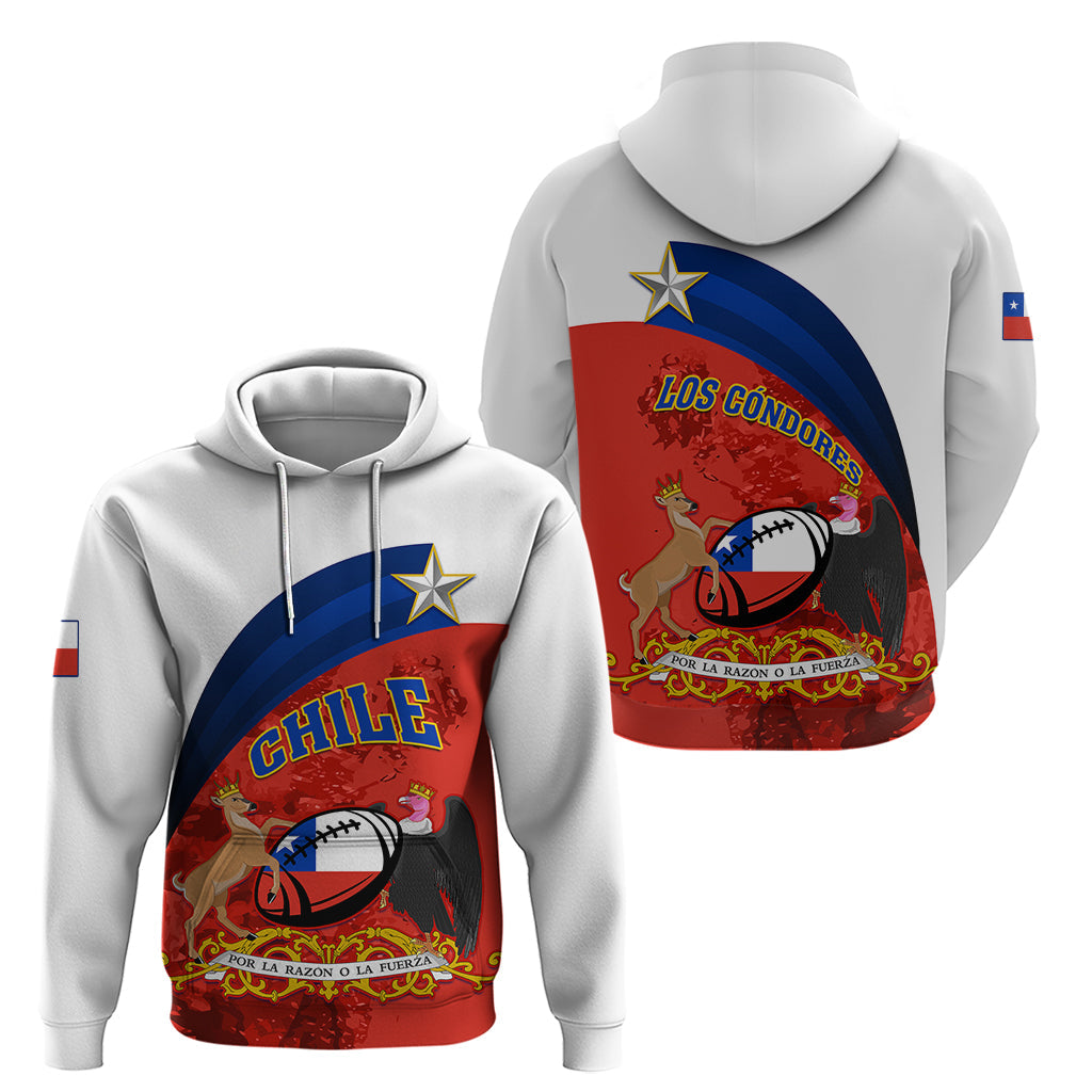 Chile Rugby Hoodie The Condors Go 2023 World Cup LT01
