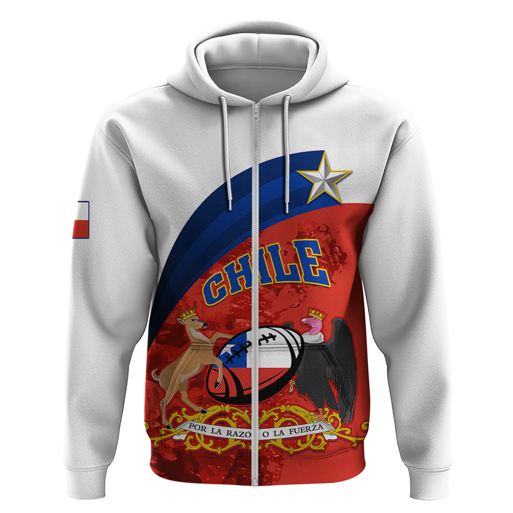 Custom Chile Rugby Hoodie The Condors Go 2023 World Cup LT01