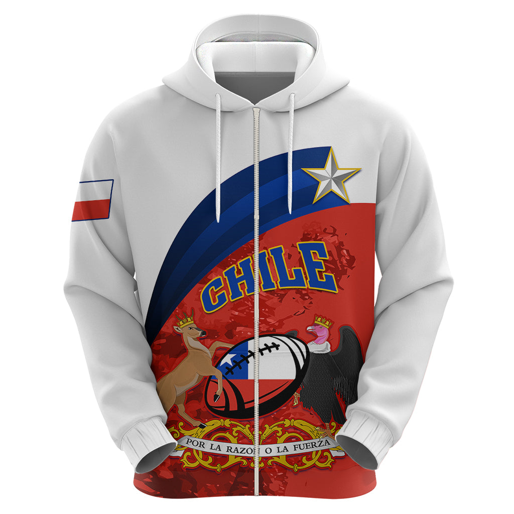 Custom Chile Rugby Hoodie The Condors Go 2023 World Cup LT01