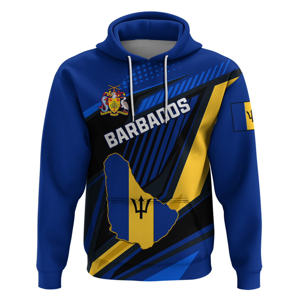 Personalised Barbados Independence Day Hoodie Barbadian Coat Of Arms Special Version LT01