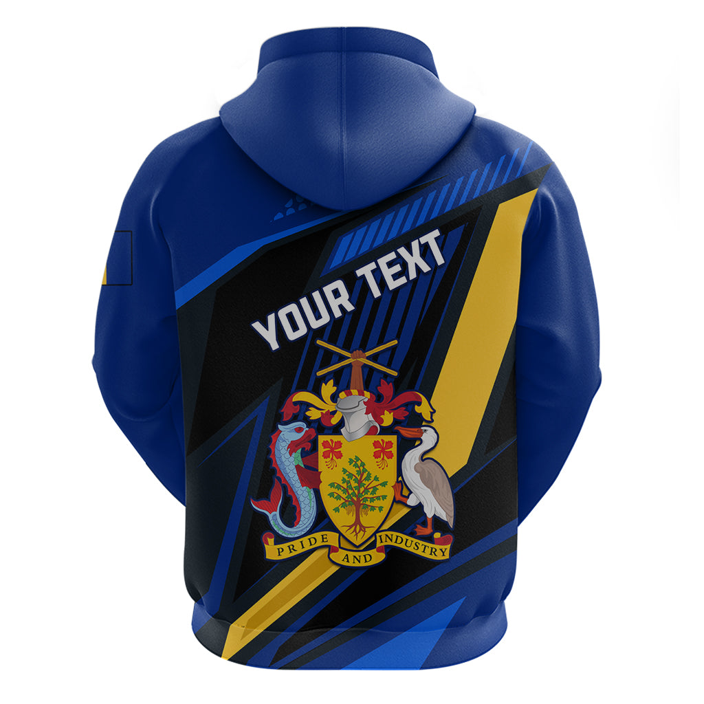 Personalised Barbados Independence Day Hoodie Barbadian Coat Of Arms Special Version LT01