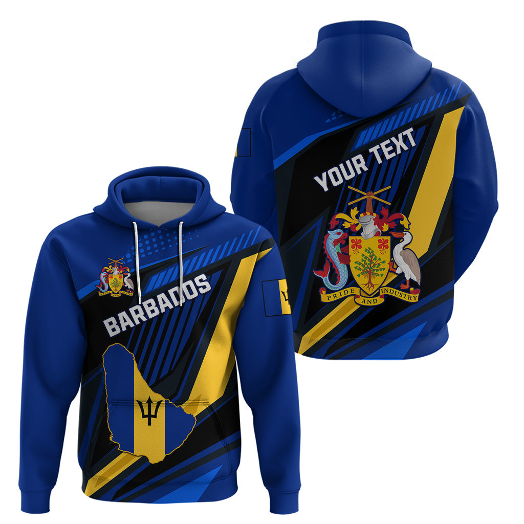 Personalised Barbados Independence Day Hoodie Barbadian Coat Of Arms Special Version LT01
