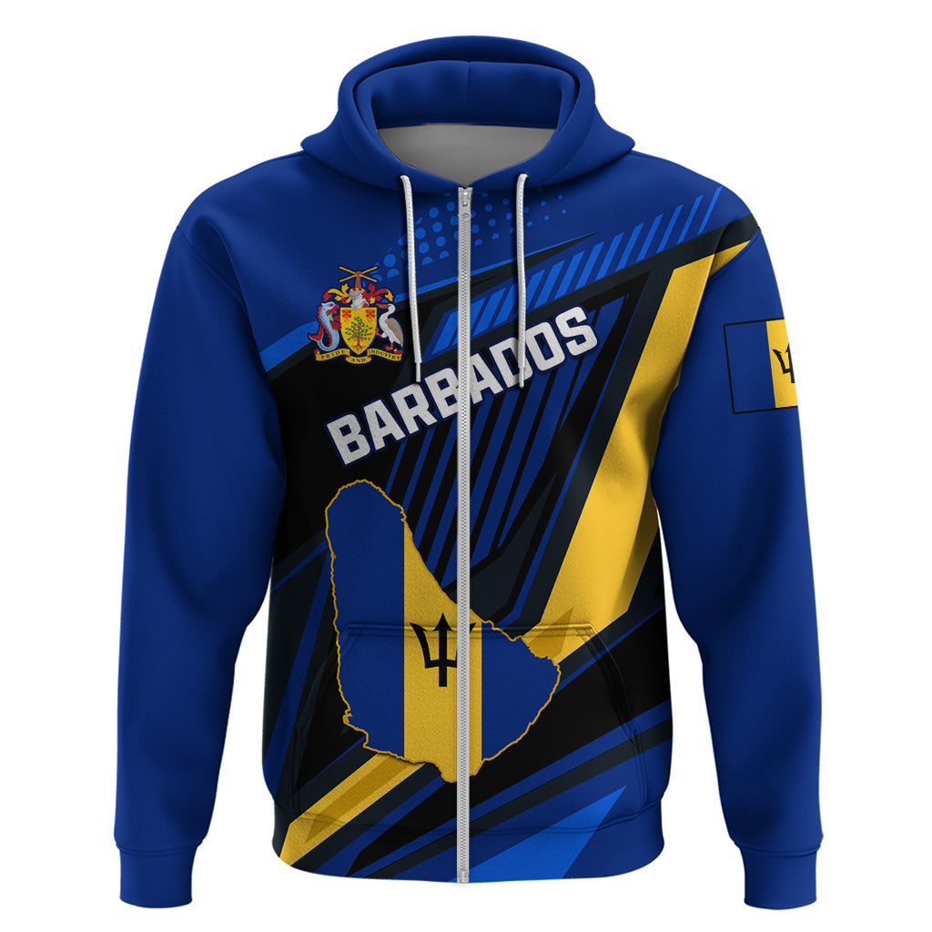 Personalised Barbados Independence Day Hoodie Barbadian Coat Of Arms Special Version LT01