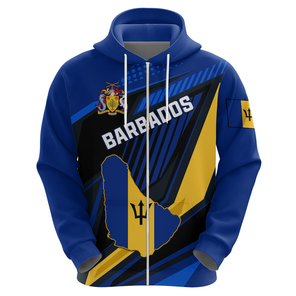 Personalised Barbados Independence Day Hoodie Barbadian Coat Of Arms Special Version LT01