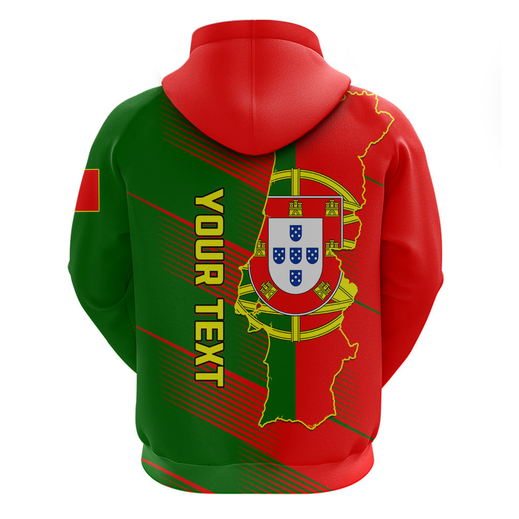 Personalised Portugal Independence Day Hoodie Portuguesa Map Flag Style LT01