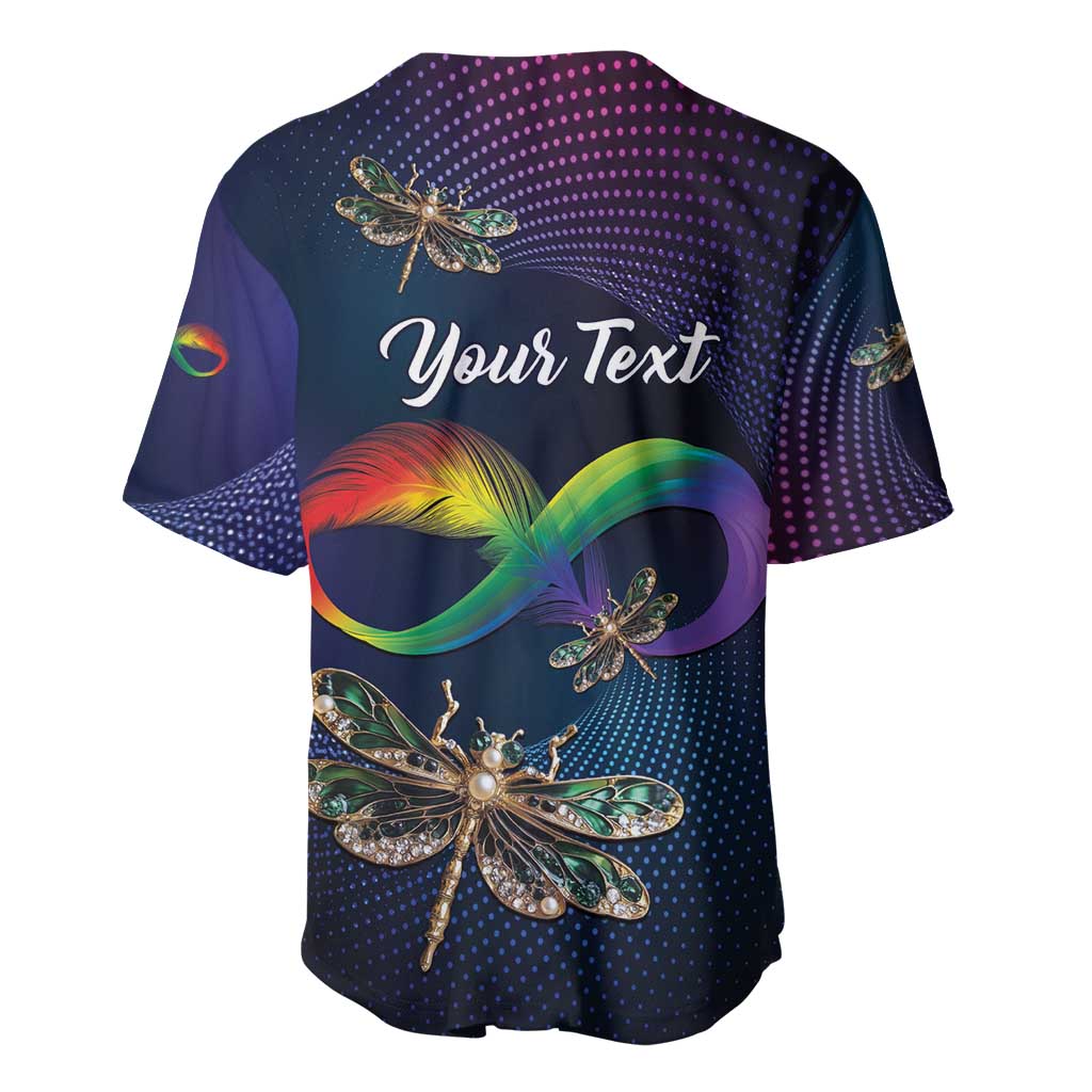 Personalized As Long As I Breathe You'll Be Remembered Baseball Jersey Luxury Dragonfly - Feather Infinity LT01