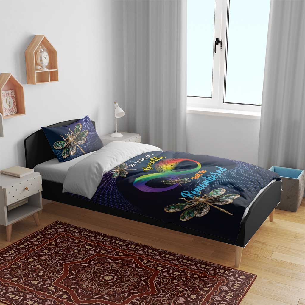 As Long As I Breathe You'll Be Remembered Bedding Set Luxury Dragonfly - Feather Infinity LT01