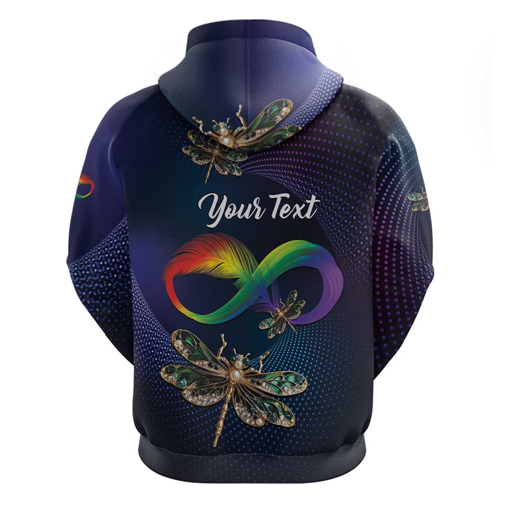 Personalized As Long As I Breathe You'll Be Remembered Hoodie Feather Infinity Luxury Dragonfly LT01